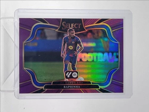 Raphinha 2025 Panini Select Purple Prizm /125