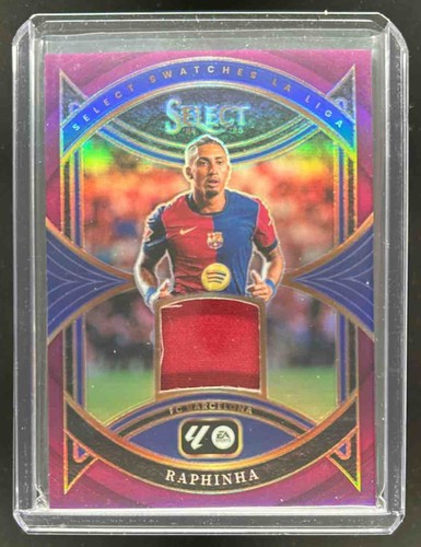 Raphinha 2024 Panini Select Purple Prizm /49