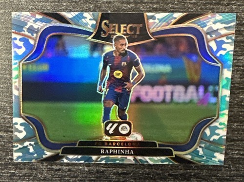 Raphinha 2025 Panini Select Winter Camo Prizm /30