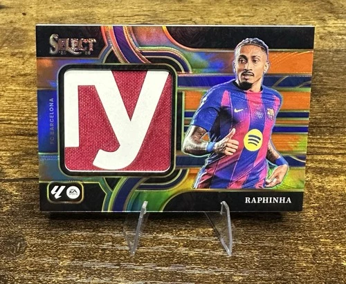 Raphinha 2025 Panini Seleziona La Liga Calcio Prizm Tie Dye /25