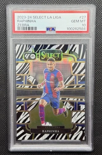 Raphinha 2023 Panini Seleziona La Liga Zebra Prizm /25