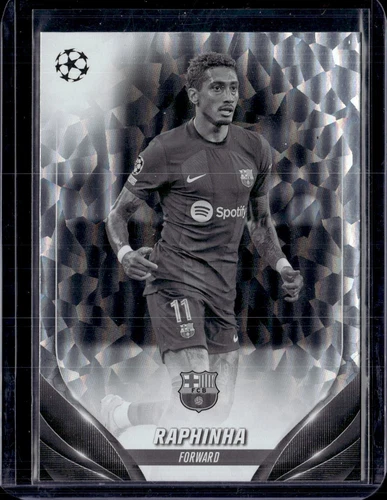 Raphinha 2023 Topps UEFA Club Competitions Black & White Icy /150