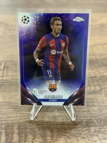 Raphinha 2024 Topps UEFA Club Competitions Purple /299