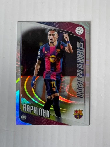 Raphinha 2025 Topps UEFA Club Competitions Raindrop