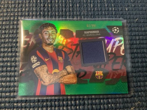 Raphinha 2025 Topps UEFA Green Foil /99