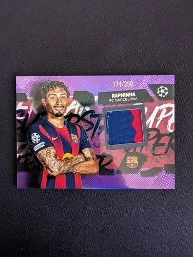 Raphinha 2026 Topps UEFA Purple Foil /250