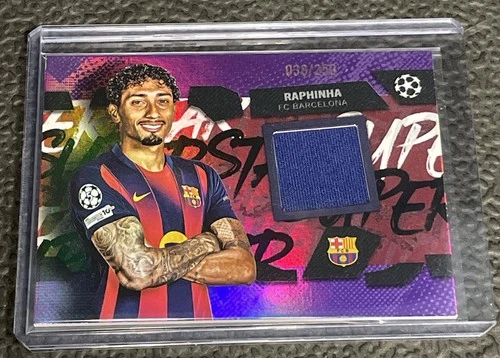Raphinha 2025 Topps UEFA Purple Foil /250