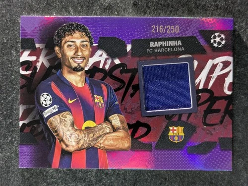Raphinha 2025 Topps UEFA Purple Foil /250