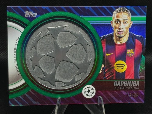 Raphinha 2025 Topps UEFA Verde (Green) /99