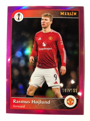 Rasmus Hojlund 2024 Topps Merlin Chrome /199