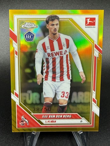Rav van den Berg 2025 Topps Bundesliga Chrome Gold /50