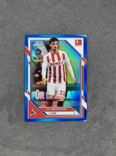 Rav van den Berg 2025 Topps Chrome Bundesliga Blue /150