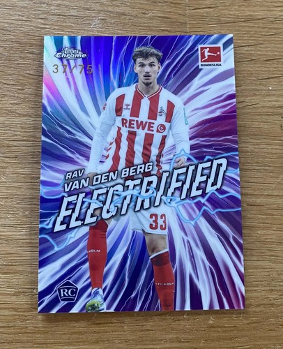 Rav van den Berg 2025 Topps Chrome Bundesliga Electrifié Violet /75