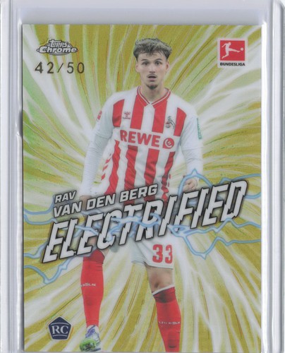 Rav van den Berg 2025 Topps Chrome Bundesliga Gold /50