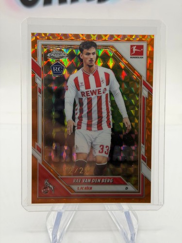 Rav van den Berg 2025 Topps Chrome Bundesliga Orange Geometry /25