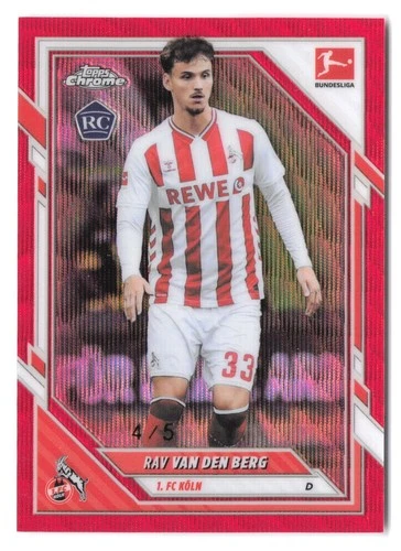 Rav Van Den Berg 2025 Topps Chrome Red Wave /5