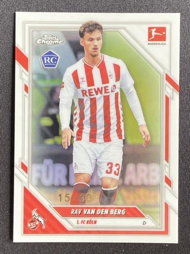 Rav Van Den Berg 2026 Topps Cromo Bundesliga Bianco Rifrattore /30