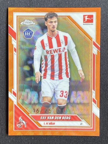 Rav van den Berg 2025 Topps Cromo Bundesliga Naranja Onda /25