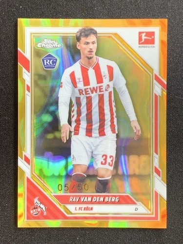 Rav van den Berg 2025 Topps Cromo Bundesliga Oro Lava /50