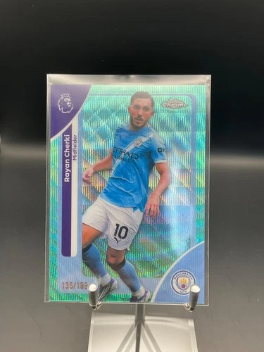Rayan Cherki 2025 Panini Chrome Aqua RayWave Refractor /199