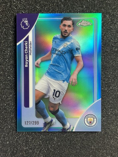 Rayan Cherki 2026 Topps Chrome Aqua Refractor /299