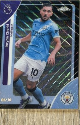 Rayan Cherki 2025 Topps Chrome Black Wave /10