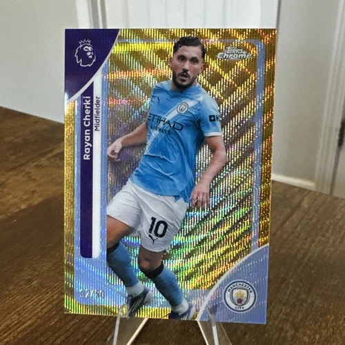 Rayan Cherki 2025 Topps Chrome Gold Refractor /50