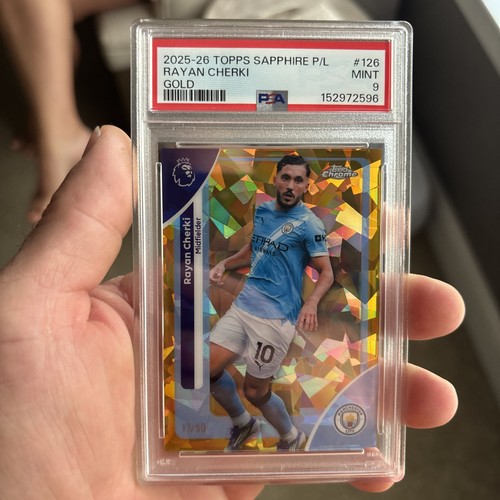 Rayan Cherki 2026 Topps Chrome Gold Refractor /50