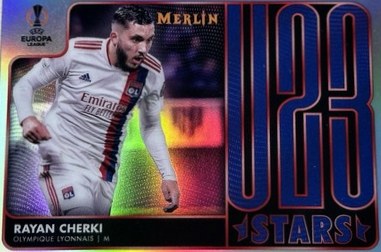 Rayan Cherki 2021 Topps Chrome Merlin Refractor 1/1