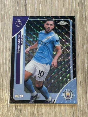 Rayan Cherki 2025 Topps Chrome Noir Vague /10