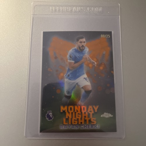 Rayan Cherki 2026 Topps Chrome Orange Refractor /25