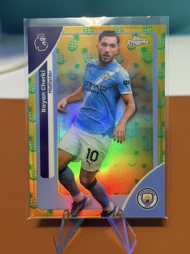 Rayan Cherki 2025 Topps Chrome Pineapple Refractor /126