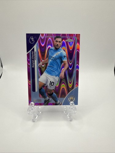 Rayan Cherki 2026 Topps Chrome Pink Raywave /250