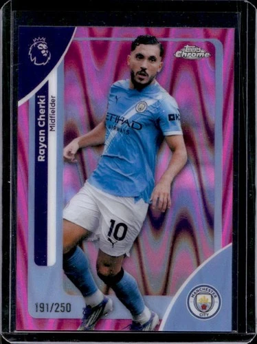 Rayan Cherki 2026 Topps Chrome Pink RayWave Refractor /250