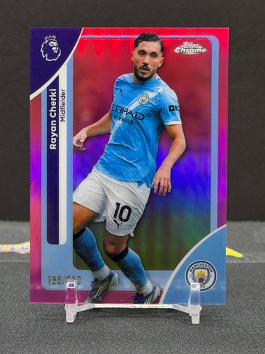 Rayan Cherki 2025 Topps Chrome Pink Refractor /250