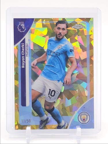Rayan Cherki 2026 Topps Chrome Sapphire Gold /50