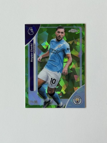 Rayan Cherki 2025 Topps Chrome Sapphire Green /99