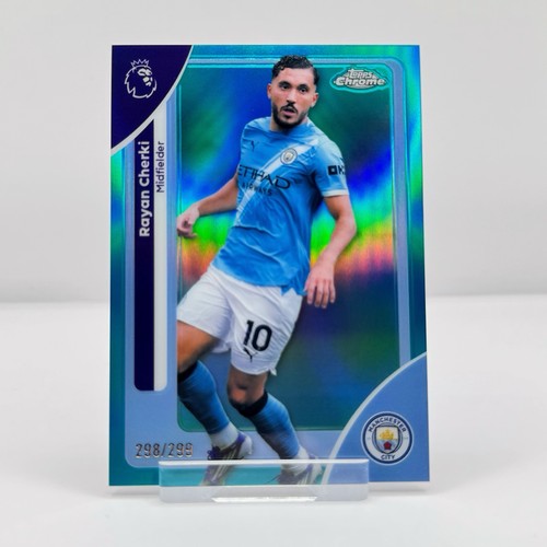 Rayan Cherki 2026 Topps Chrome Teal Refractor /299