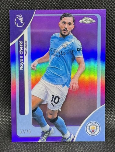 Rayan Cherki 2026 Topps Chrome Viola /75