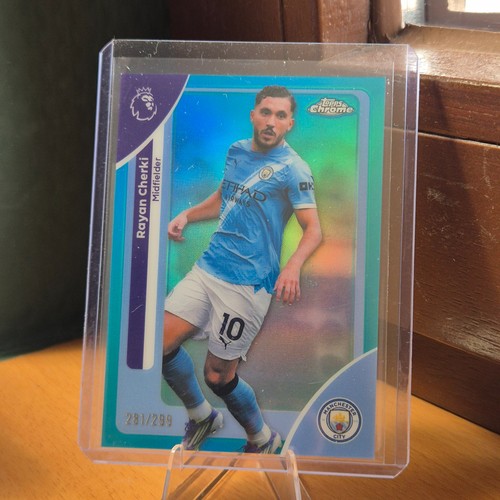 Rayan Cherki 2025 Topps Chrome Water Refractor /299