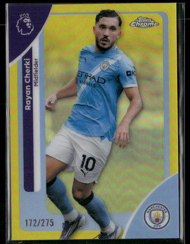 Rayan Cherki 2026 Topps Chrome Yellow Refractor /275