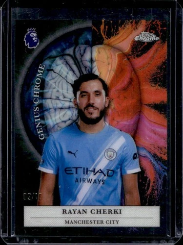 Rayan Cherki 2026 Topps Cromo Premier League Negro Refractor /10
