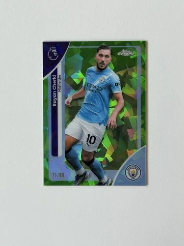 Rayan Cherki 2025 Topps Cromo Zafiro Verde /99
