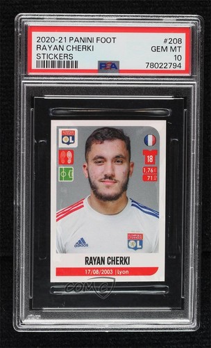 Rayan Cherki 2020 Panini Foot Stickers
