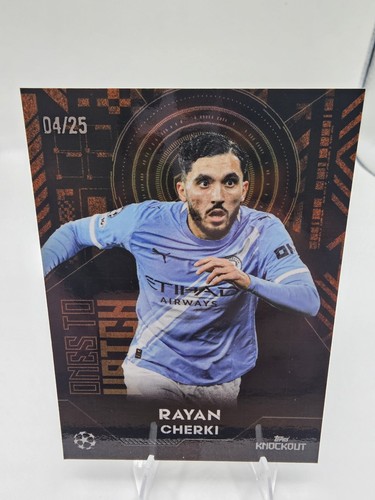 Rayan Cherki 2025 Topps Knockout /25
