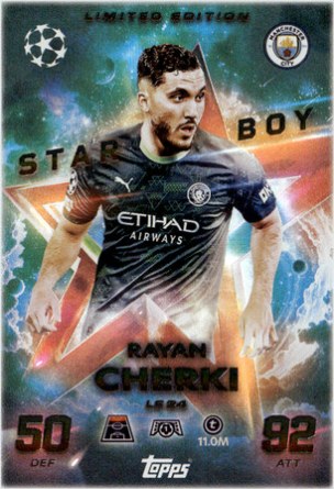 Rayan Cherki 2025 Topps Match Attax UEFA