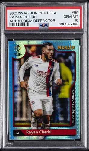 Rayan Cherki 2021 Topps Merlin Chrome #59