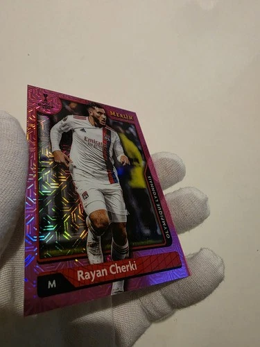Rayan Cherki 2022 Topps Merlin Chrome Aqua Refractor 262/275