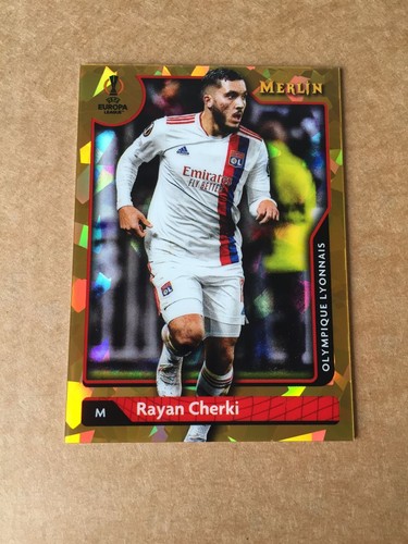 Rayan Cherki 2022 Topps Merlin Chrome Gold 29/50