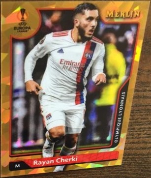 Rayan Cherki 2021 Topps Merlin Chrome Gold /50
